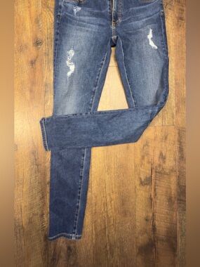 AG Adriano Goldschmied The Legging Ankle Super Skinny Jeans Size 26R Distressed